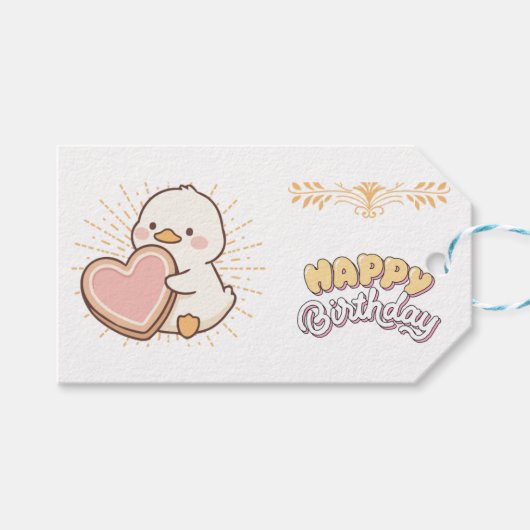 お誕生日おめでとう ギフトタグ (正面(横))