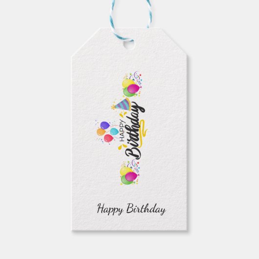 お誕生日おめでとう ギフトタグ (正面)