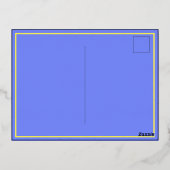 お誕生日おめでとう！クラウン招待状ポストカード 箔招待状ポストカード (裏面)