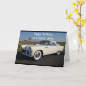 お誕生日おめでとう" クラシックな叔父様へのカード カード (黄色い花)