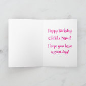 お誕生日おめでとう グラウンドホッグ カード (内部)