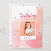 お誕生日おめでとう グリーティング カード (正面)