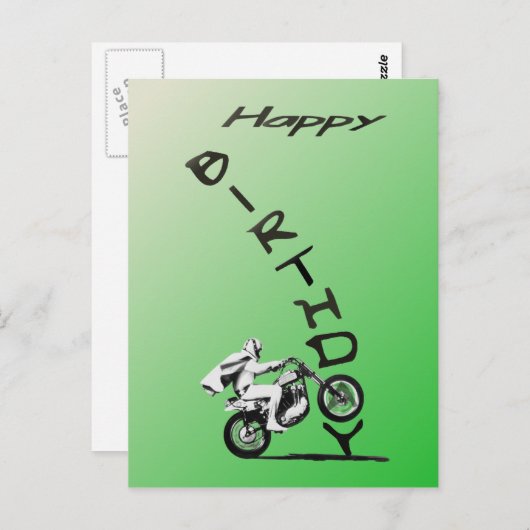 お誕生日おめでとう。グリーンだよ。 ポストカード (正面/裏面)