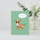 お誕生日おめでとう！ケーキはどこ？ ポストカード (スタンド正面)