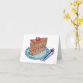 お誕生日おめでとう ケーキ カード (黄色い花)