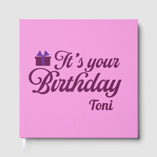 お誕生日おめでとう ゲストブック (正面)