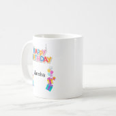 お誕生日おめでとう コーヒーマグカップ (正面左)