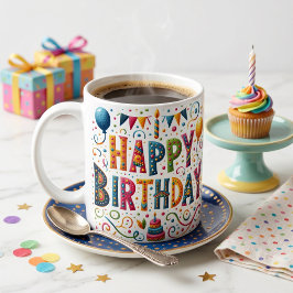 お誕生日おめでとう コーヒーマグカップ