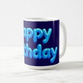 お誕生日おめでとう コーヒーマグカップ (正面右)