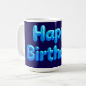 お誕生日おめでとう コーヒーマグカップ (正面左)