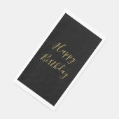 お誕生日おめでとう ゴールデンイエローテキスト ブラックカスタム (コーナー)