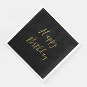 お誕生日おめでとう ゴールデンイエローテキスト ブラックカスタム (コーナー)