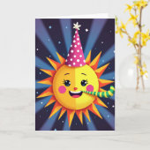 お誕生日おめでとう サン カード (黄色い花)