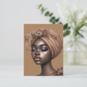 お誕生日おめでとう シスタ ブラックガールマジック メラニン ラブ ポストカード (スタンド正面)