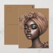 お誕生日おめでとう シスタ ブラックガールマジック メラニン ラブ ポストカード (正面/裏面)