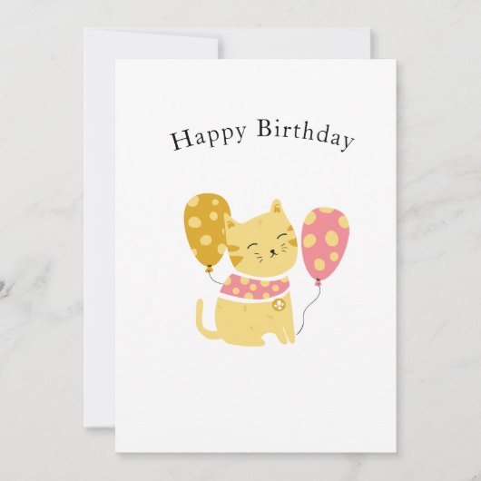 お誕生日おめでとう シーズンカード (正面)