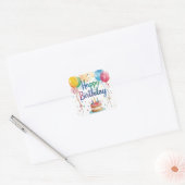 お誕生日おめでとう スクエアシール (封筒)