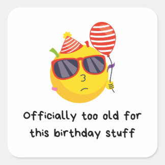 お誕生日おめでとう スクエアシール