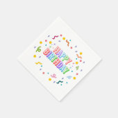 お誕生日おめでとう スタンダードカクテルナプキン (角)