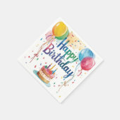 お誕生日おめでとう スタンダードカクテルナプキン (角)