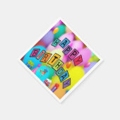 お誕生日おめでとう スタンダードカクテルナプキン (角)