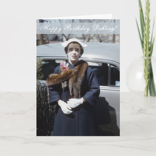 お誕生日おめでとう ダーリング ディーバ カード (正面)