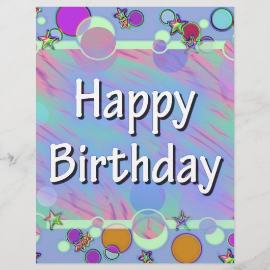 お誕生日おめでとう チラシ (正面)