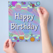 お誕生日おめでとう チラシ (手)