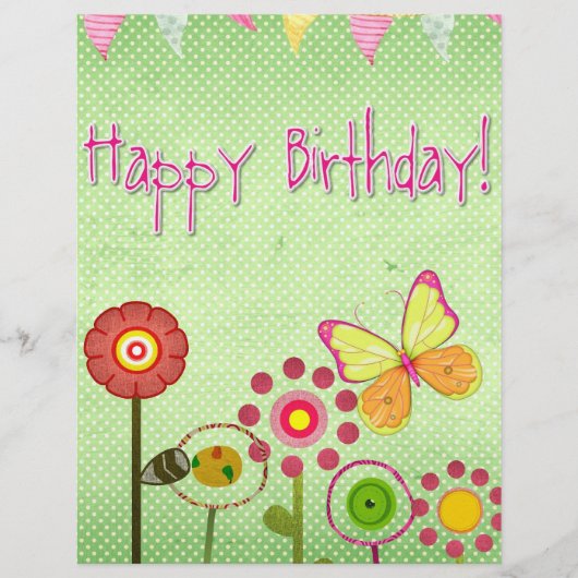 お誕生日おめでとう チラシ (正面)