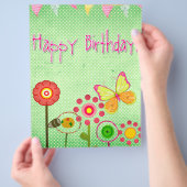 お誕生日おめでとう チラシ (手)