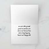 お誕生日おめでとう**「ツイン」カードの誕生日40回目 カード (内部)