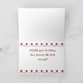 お誕生日おめでとう ***ツイン*** カード (内部)