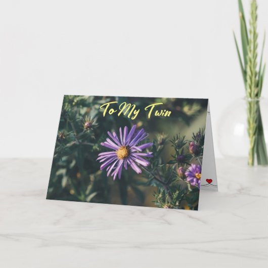 お誕生日おめでとう ***ツイン*** カード (正面)