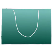 お誕生日おめでとう ティール カスタム テンプレート タイポグラフィー ラージペーパーバッグ (裏面)