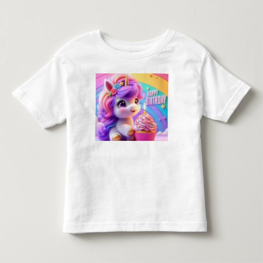 お誕生日おめでとう トドラーTシャツ (正面)