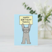 お誕生日おめでとう トレイビス ポストカード (スタンド正面)