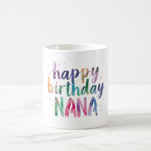 お誕生日おめでとう ナナ コーヒーマグカップ (中央)