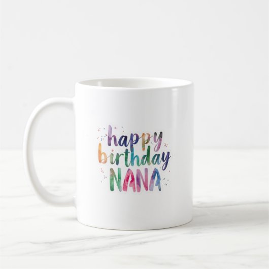 お誕生日おめでとう ナナ コーヒーマグカップ (左)