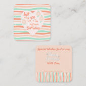 お誕生日おめでとう！ ノートカード (正面/裏面)