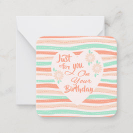 お誕生日おめでとう！ ノートカード