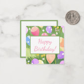 お誕生日おめでとう！ ノートカード (正面/裏面インサイチュ)