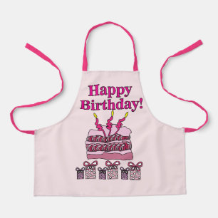 お誕生日おめでとう ハッピーバースデー パーティー 誕生日 キッズ エプロン