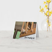 お誕生日おめでとう　ハングアウトねこちゃんのカードから カード (黄色い花)