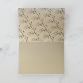 お誕生日おめでとう ハンドライティング 梅の花のモス カード (内部)