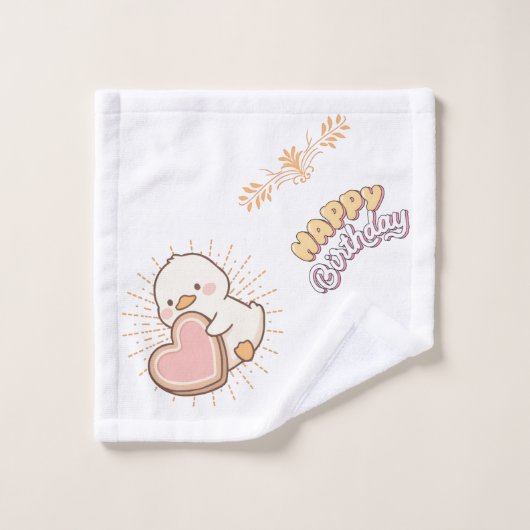 お誕生日おめでとう バスタオルセット (ウォッシュタオル)