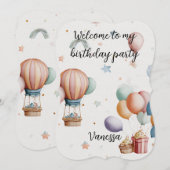 「お誕生日おめでとう」バースデーカード 名前入り シーズンカード (正面/裏面)