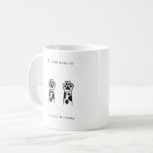 お誕生日おめでとう、パウを上げて。楽しいお誕生日 コーヒーマグカップ (正面左)