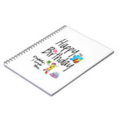 お誕生日おめでとう。パパ、大好きだよ。 ノートブック (左側)