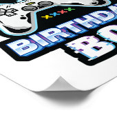 お誕生日おめでとう！ビデオゲーム好きの従兄弟ギフト ポスター (角)