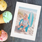 お誕生日おめでとう！ ファンアイスクリーム 1歳の誕生日写真 招待状